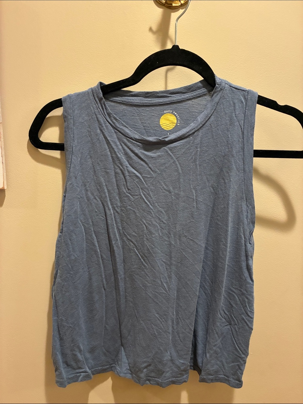 Women's Light Blue Sleeveless Muscle Tank - Casual Everyday Top